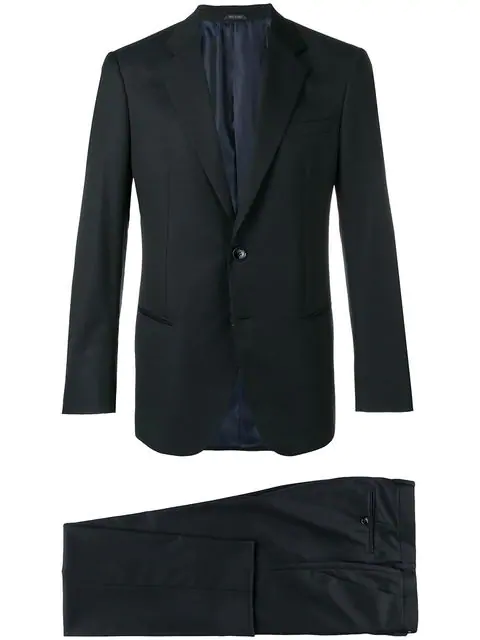giorgio armani navy blue suit