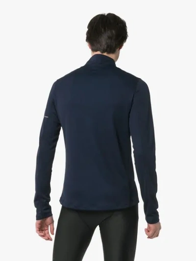 Shop Salomon Agile Hz Pullover In Blue