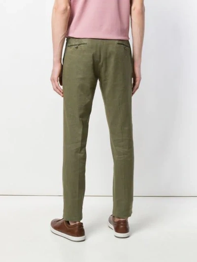 Shop Biagio Santaniello Straight-leg Trousers In Green