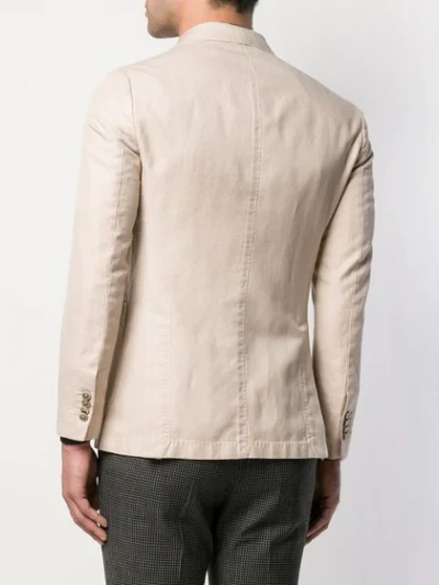 Shop Al Duca D'aosta Double Breasted Blazer In Neutrals