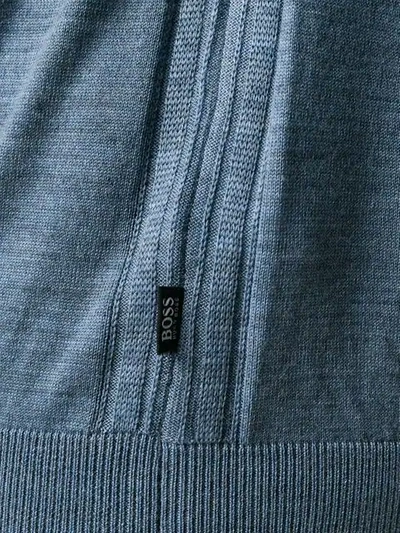 Shop Hugo Boss Crew Neck Jumper In Blue