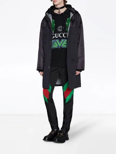 Shop Gucci Cotton Sweatshirt With Tigers In Black