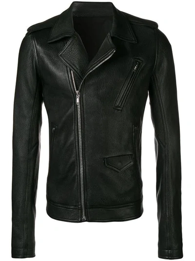 Shop Rick Owens Tailored Biker Jacket In Black