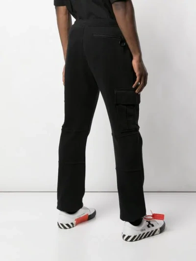 Shop Off-white Logo Print Track Trousers In Black