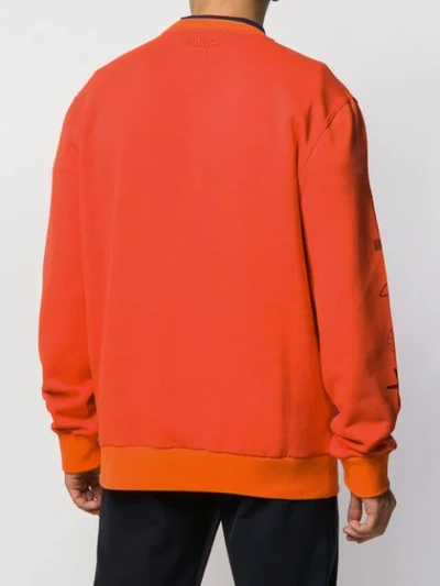 Shop Lanvin Logo Sweatshirt In Orange