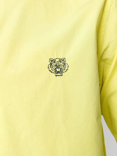 Shop Kenzo Hemd Mit Tiger-logo In 39 Citron Yellow