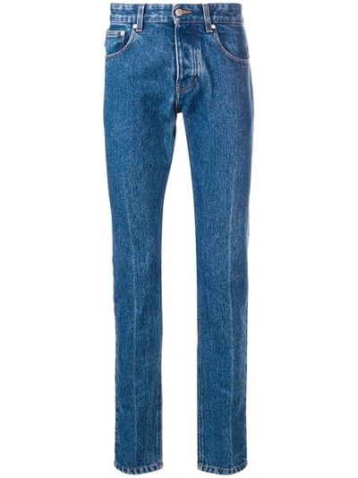 Shop Ami Alexandre Mattiussi Slim Fit Jeans In Blue