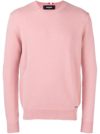 Shop Dsquared2 Crewneck Sweater - Pink