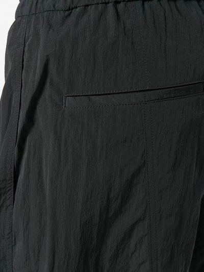 Shop Ami Alexandre Mattiussi Oversized Track Shorts In Black