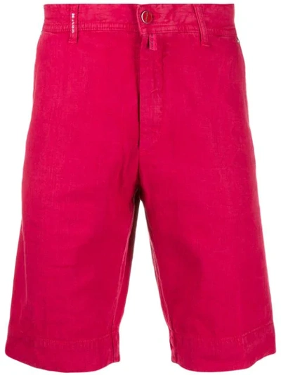 Shop Kiton Bermuda Shorts In Red