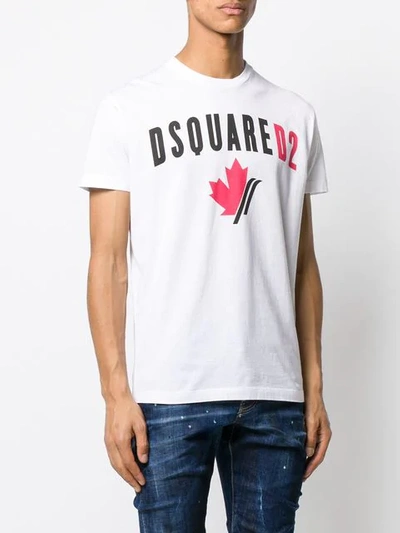 Shop Dsquared2 Logo Print T-shirt In White