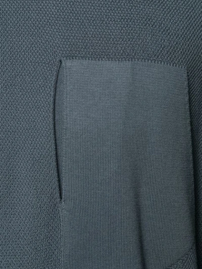 Shop Stone Island Shadow Project Slit Pocket Sweater In Blue