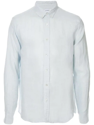 Shop Venroy Classic Button Shirt In Blue