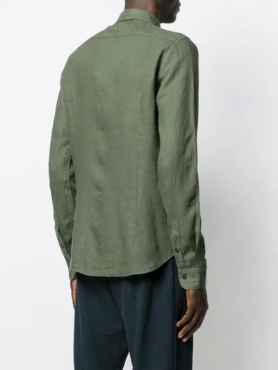 Shop Al Duca D'aosta Pointed Collar Shirt In Green