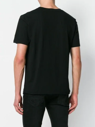 Shop Saint Laurent Blow Print T-shirt In Black