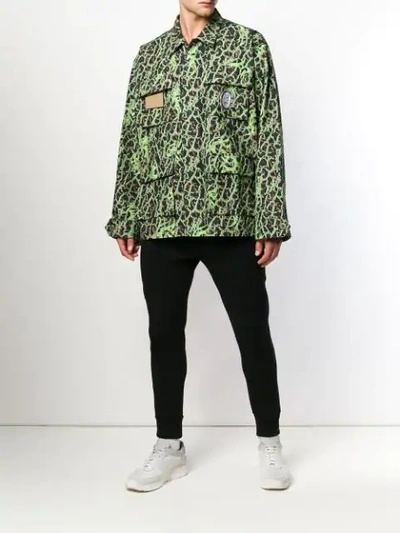 Shop Sankuanz Camouflage Print Shirt - Black