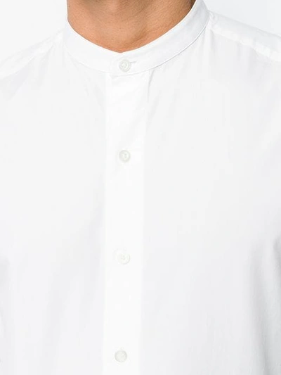 Shop Ami Alexandre Mattiussi Mao Collar Shirt In White