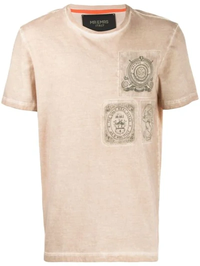 Shop Mr & Mrs Italy Printed T-shirt In Neutrals