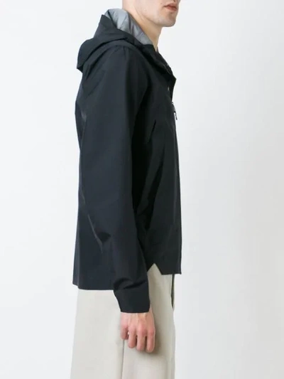 Shop Arc'teryx Hooded Windbreaker In Black