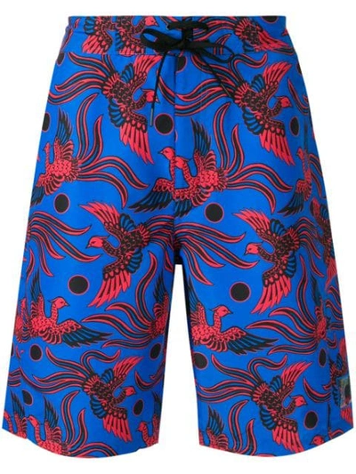 Shop Kenzo Classic Swim Shorts In Blue