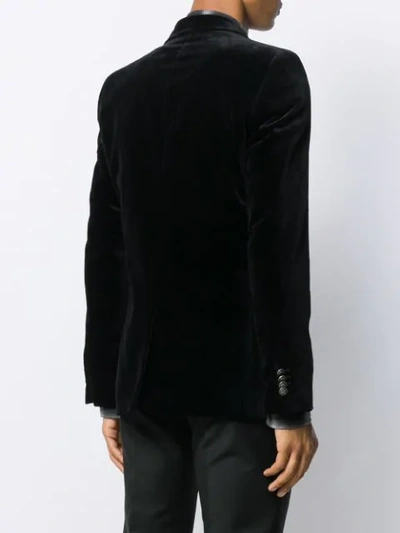Shop Givenchy Textured Blazer In Black