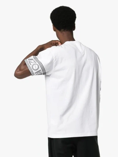 Shop Kenzo Logo-trimmed T-shirt In White