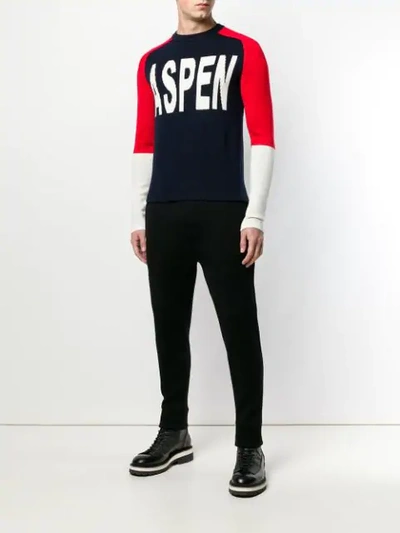 Shop Perfect Moment Aspen Sweater In Blue