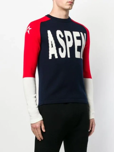 Shop Perfect Moment Aspen Sweater In Blue