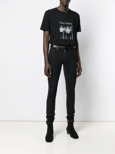 Shop Saint Laurent The Smiths T-shirt In Black