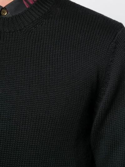 Shop Nuur Ribbed Sweatshirt In 09 Nero