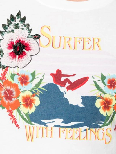 Shop Valentino Surfers With Feelings T In White