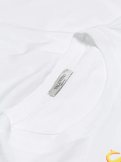 Shop Valentino Surfers With Feelings T In White