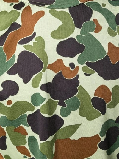 Shop Junya Watanabe Camouflage Print T-shirt In Green