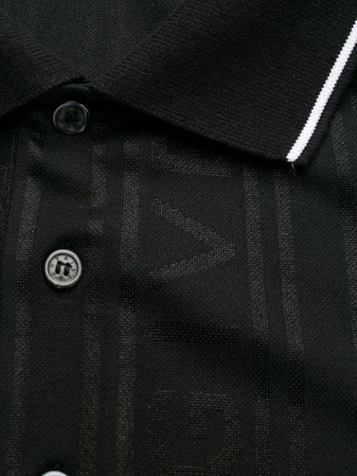 Shop Givenchy Logo Polo Shirt In 001 Black