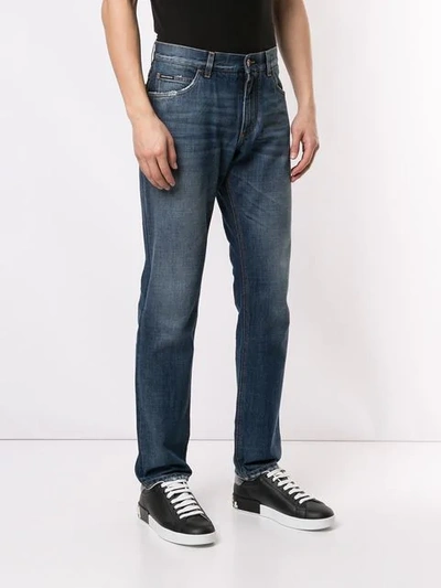 Shop Dolce & Gabbana Regular Slim Jeans In Blue
