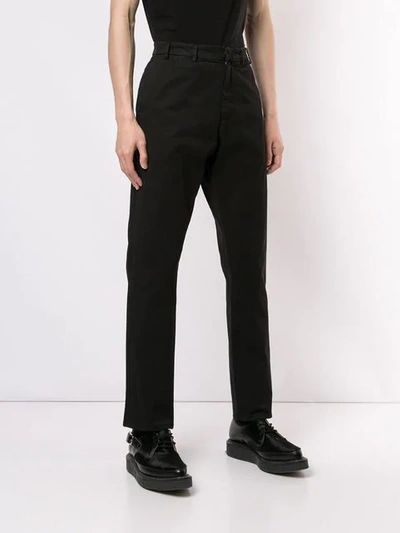 Shop N°21 Straight Leg Trousers In Black