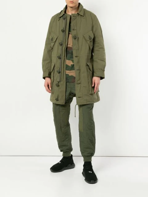 Junya Watanabe Man Military-style Hooded Parka Coat - Green | ModeSens