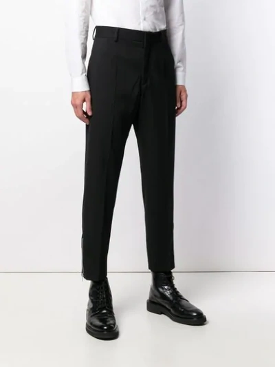 Shop Mcq By Alexander Mcqueen Cropped Tailored Trousers In Black