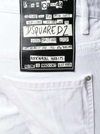 Shop Dsquared2 Skater Skinny Jeans In White