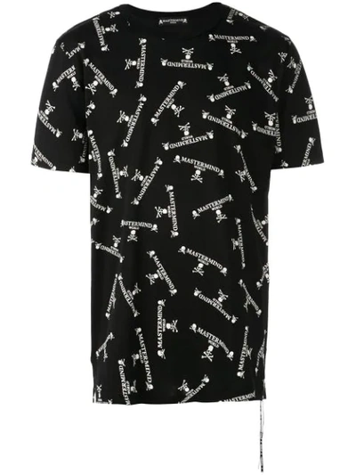 Shop Mastermind Japan Logo Print T-shirt In Black