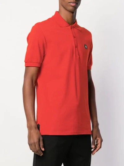 Shop Philipp Plein Tm Polo Shirt In Red