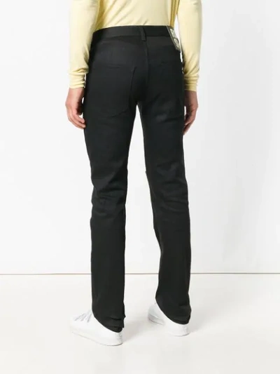 Shop Raf Simons Patch Tailored Trousers In Black