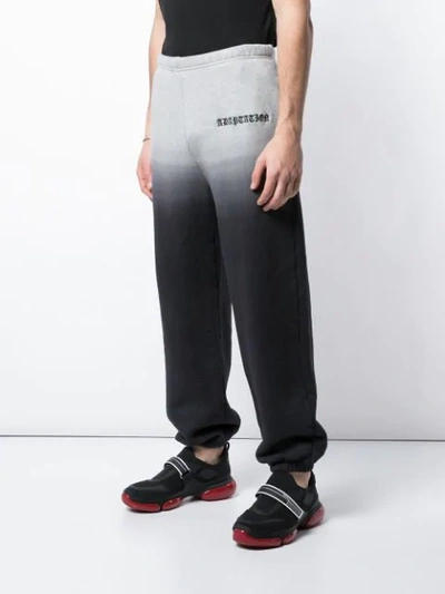 Shop Adaptation Colour Block Track Pants In Grey