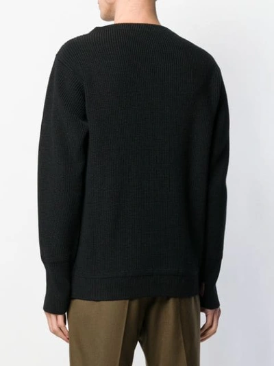 Shop Andersen-andersen Ribbed Sweater In Black