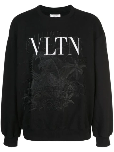Shop Doublet Embroidered Sweatshirt In Black