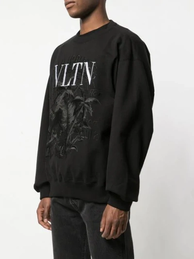 Shop Doublet Embroidered Sweatshirt In Black