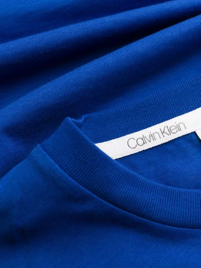 Shop Calvin Klein Logo Print T-shirt In Blue
