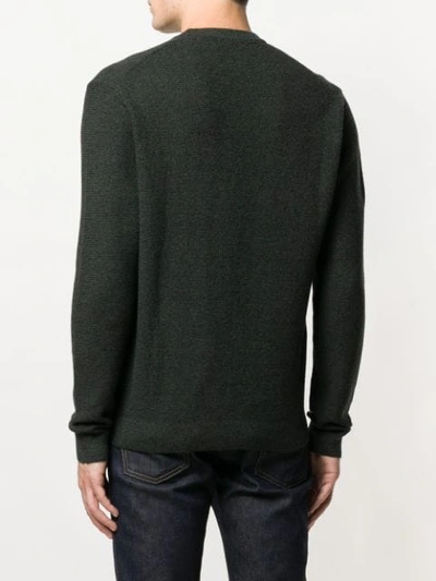 Shop Michael Michael Kors Round Neck Sweater In Green