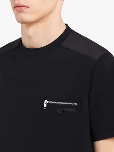 Shop Prada Zip Pocket T-shirt - Black
