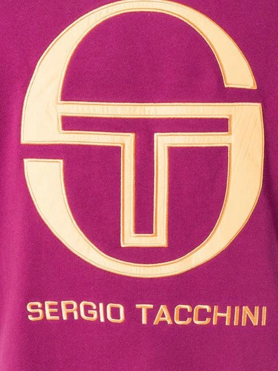 Shop Sergio Tacchini Logo Hoodie - Pink